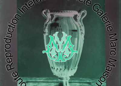 Vase cristal et monture bronze